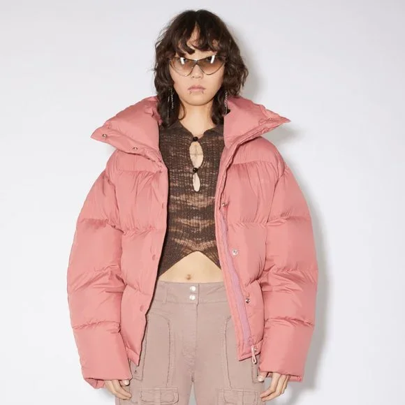 NWT Acne Studios Down Puffer Jacket - Pink - Picture 6 of 16